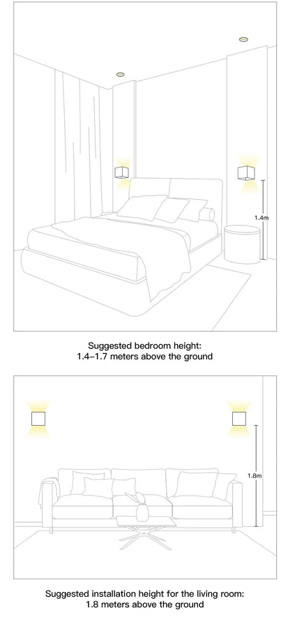 Litu LED Intelligent Motion Sensor Wall lamp