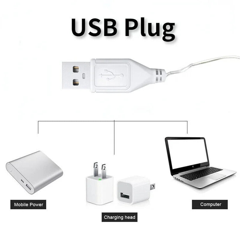 LED Desk Lamp USB Rechargeable Table