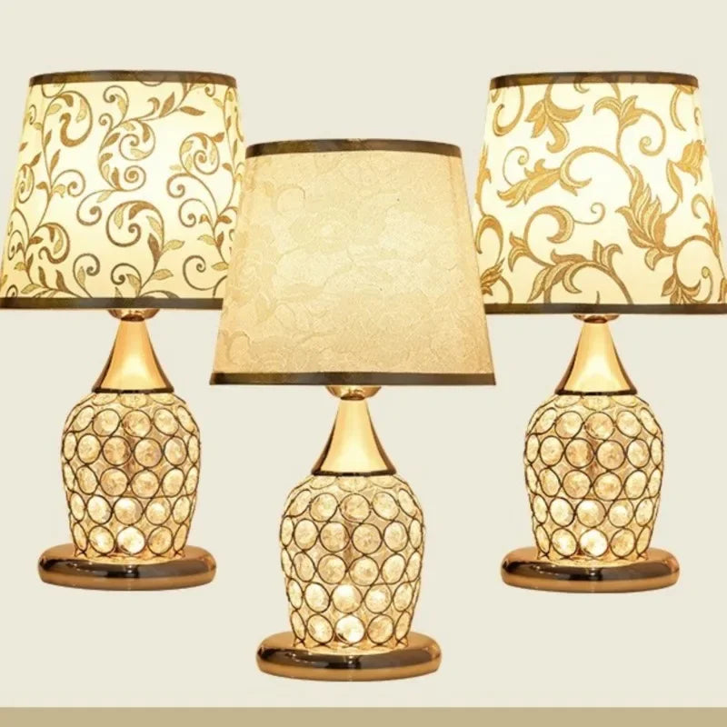 European-Style Crystal Table Lamp