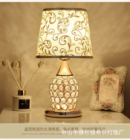 European-Style Crystal Table Lamp