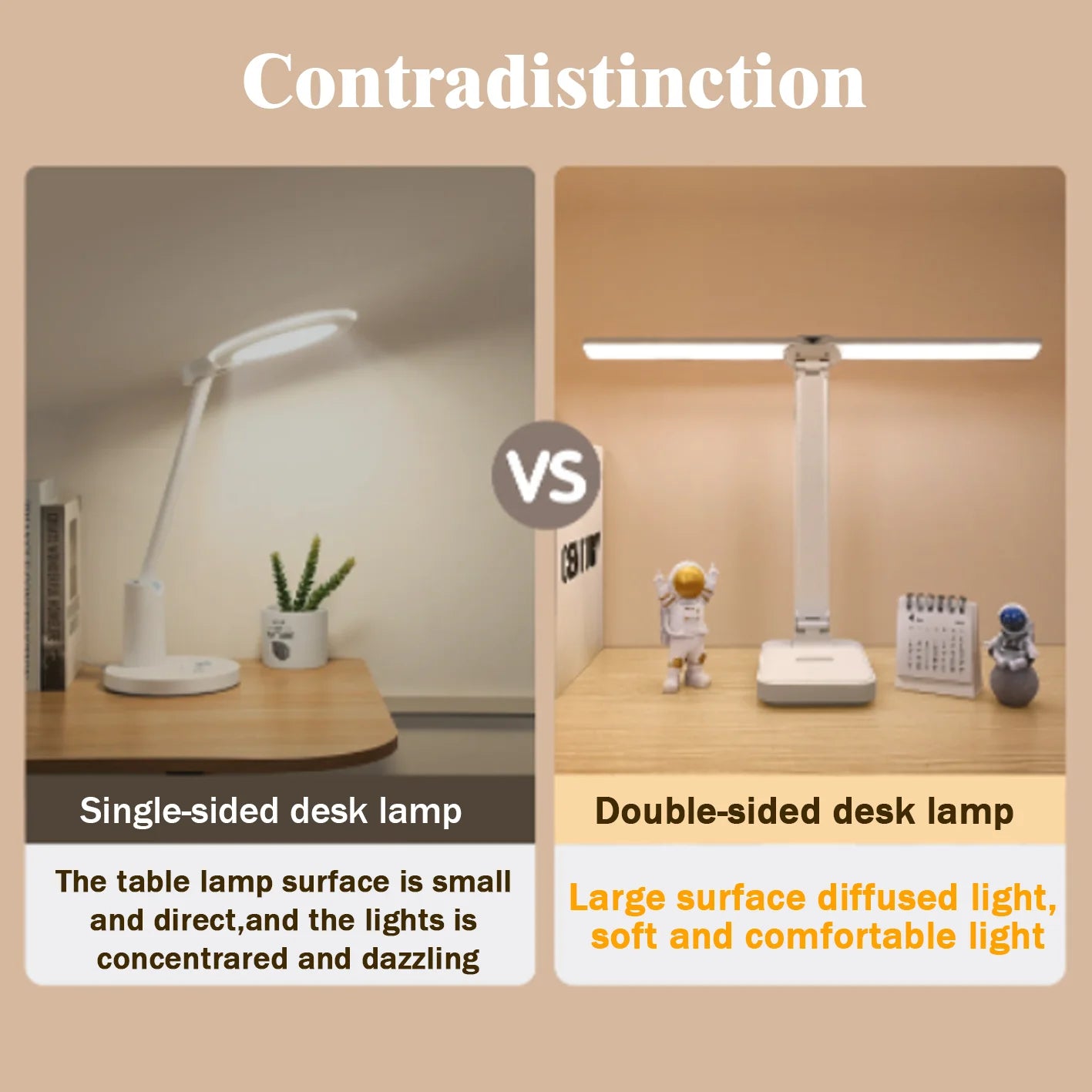 LED Desk Lamp USB Rechargeable Table