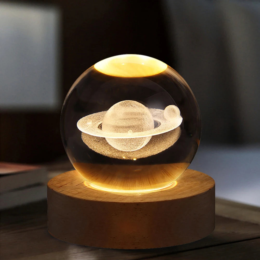 Unique 3D Crystal Ball Lamp