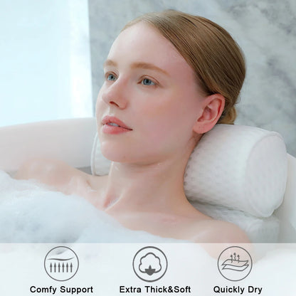 Bath Pillow for Bathtub Support Neck,