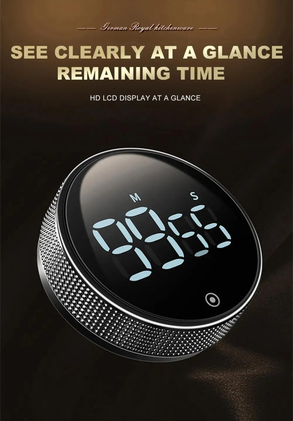 LED Digital Kitchen Timer Study Stopwatch