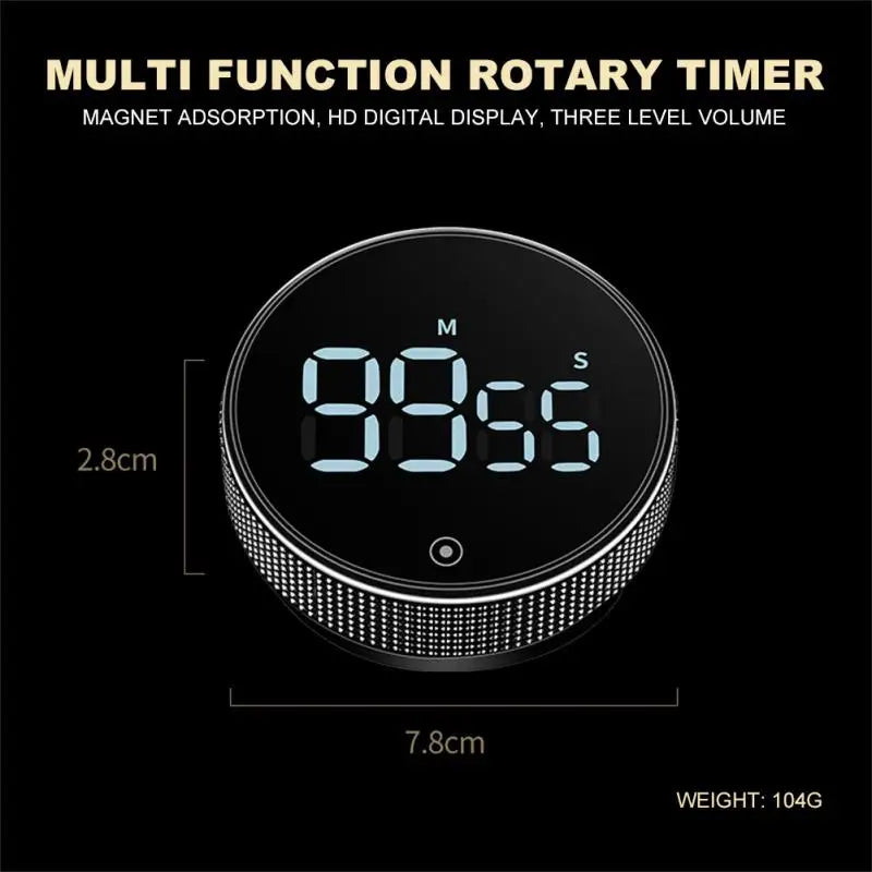 LED Digital Kitchen Timer Study Stopwatch