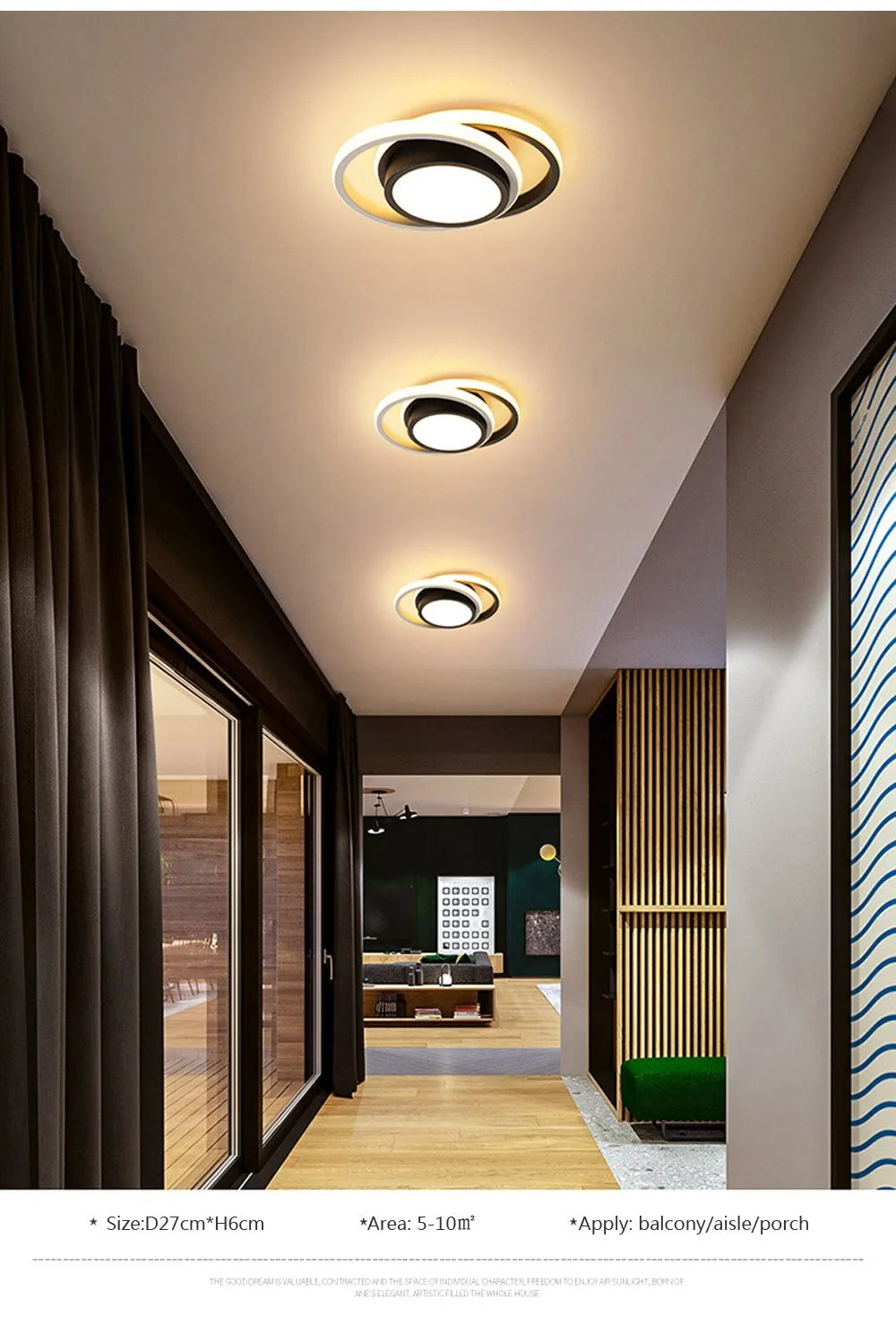 Small Modern LED Ceiling Light