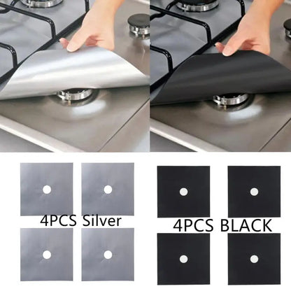 New 4PCS Stove Protector Cover Liner