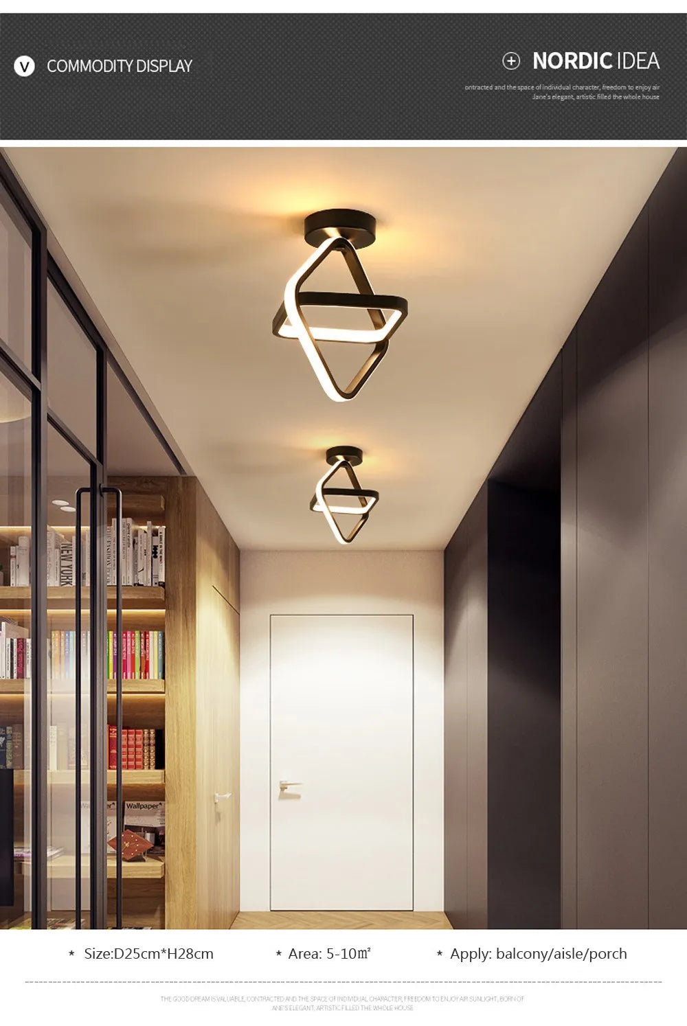 Small Modern LED Ceiling Light