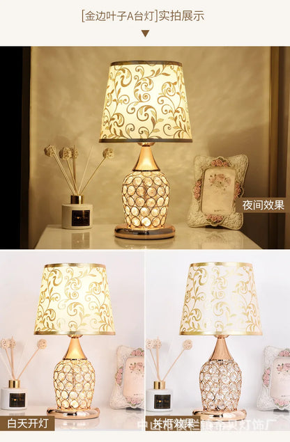 European-Style Crystal Table Lamp