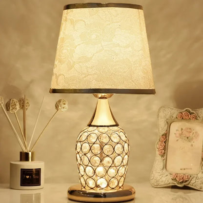 European-Style Crystal Table Lamp