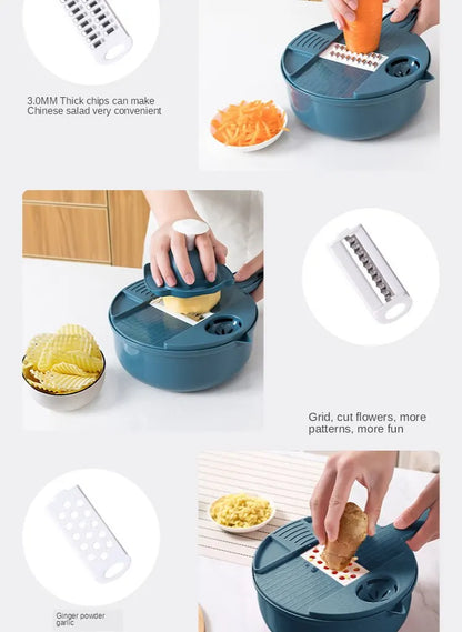 Manually Cut Shred Grater Salad Vegetable Chopper