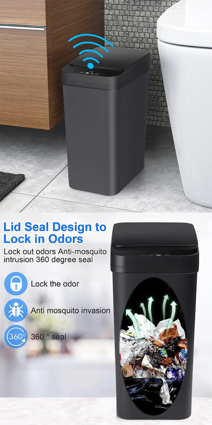 Bathroom Touchless Trash,