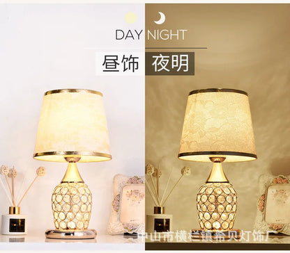 European-Style Crystal Table Lamp